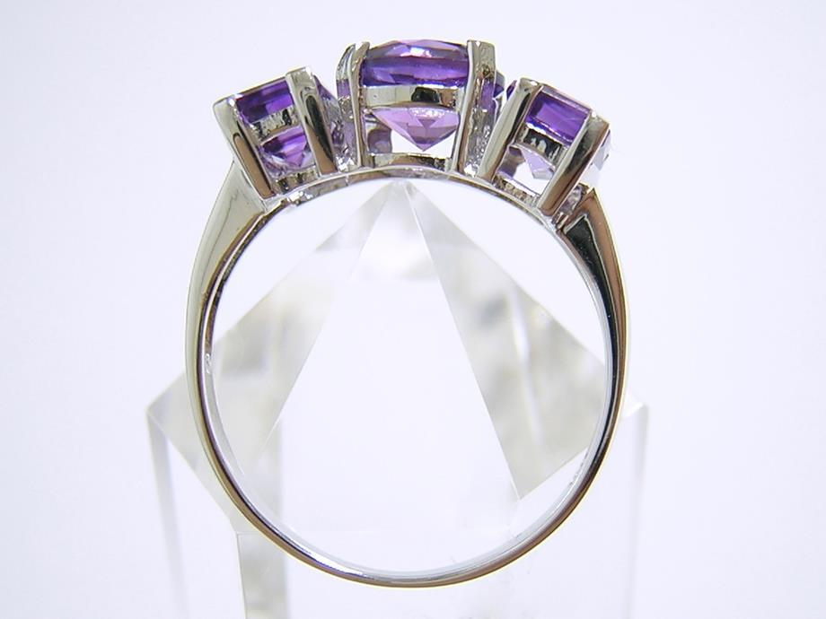 『天然アメジスト』 デザインリング 指輪 紫水晶 の画像4