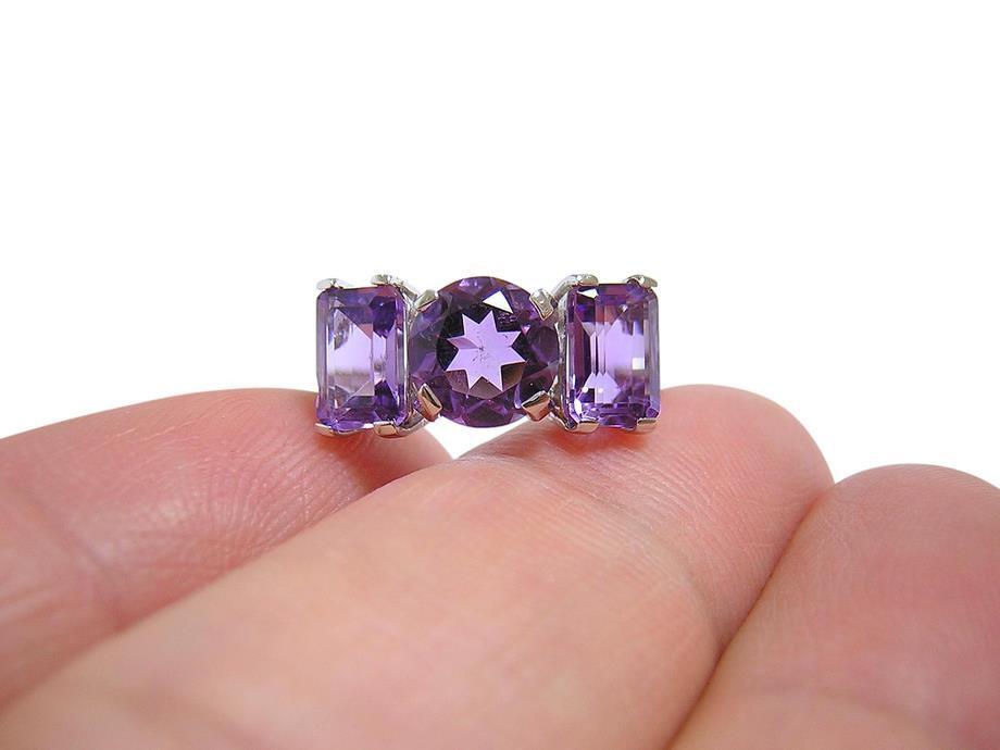 『天然アメジスト』 デザインリング 指輪 紫水晶 の画像8