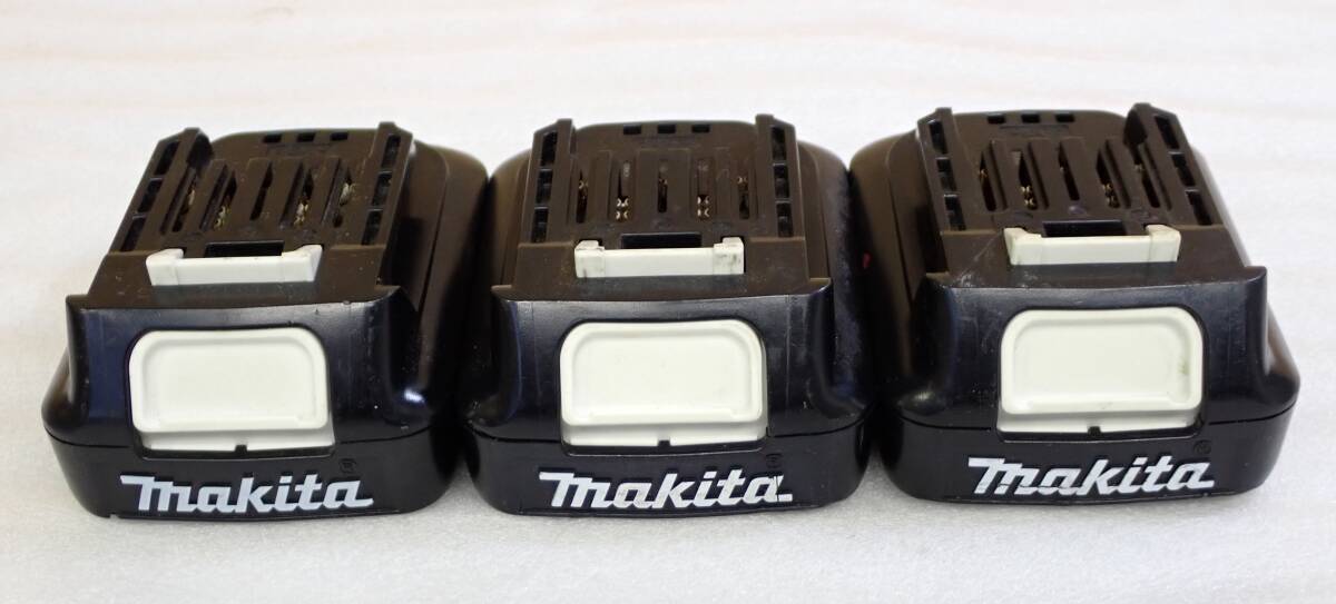 3個セット Makita マキタ 純正 バッテリー BL1015 DC10.8V 1.5Ah 17Wh 動作確認済み#BB01350の画像3
