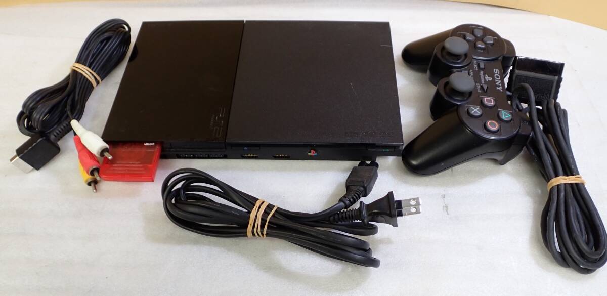 SONY プレイステーション2 PS2 SCPH-90000 メモリカード・コントローラー付き 動作確認済み#BB01345_画像1