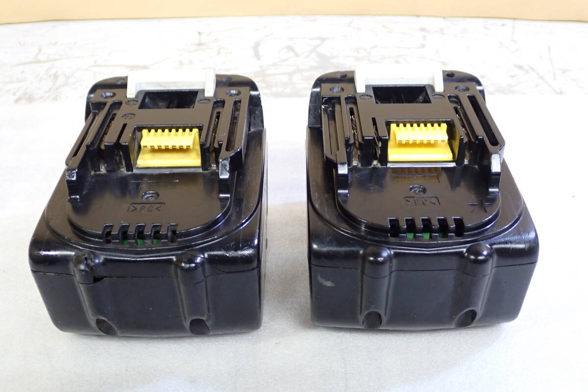 マキタ makita 純正 バッテリ BL1430 14.4V 3.0Ah Li-ion リチウムイオン 2個セット 充電エラー#BB0697の画像4