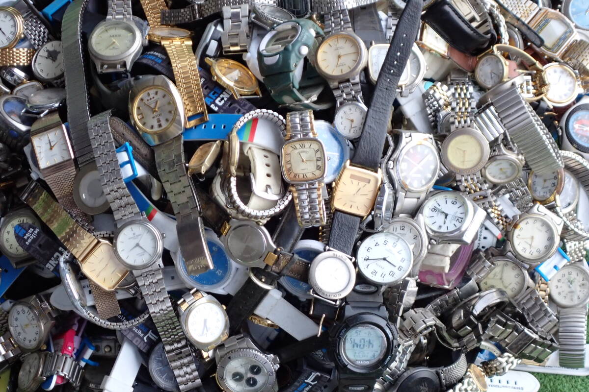  腕時計 時計 Seiko Casio Citizen セイコー シチズン カシオ他 まとめて 大量 350点 メーカー色々 メンズ レディース ジャンク品#BB01947の画像5