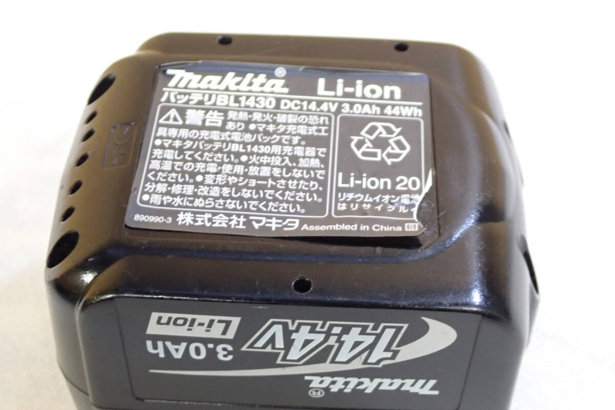 makita マキタ 純正 リチウムイオンバッテリー BL1430 14.4V 3.0Ah 44Wh 動作確認済み#BB02411の画像6