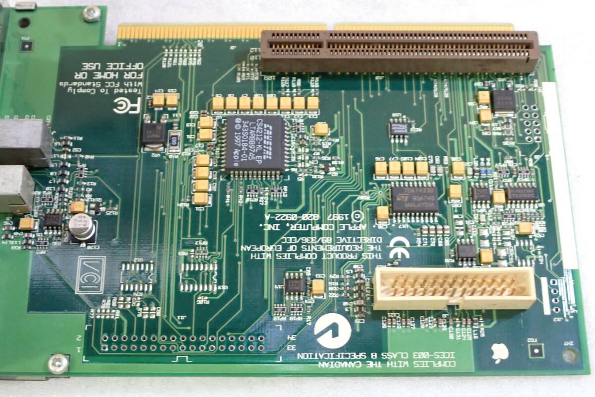Apple Power Macintosh G3 M3979 и т.п. для звуковая карта 820-0922-A 1997 ICES-003 Class B Specification рабочее состояние подтверждено #BB02211
