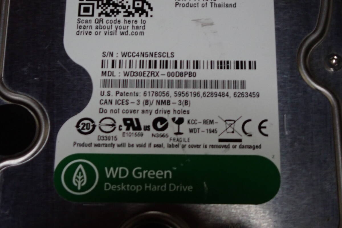 3.5インチ WD 3TB WD30EZRX Seagate 3TB ST3000DM001 合計6TB 動作未確認 #BB02156の画像3