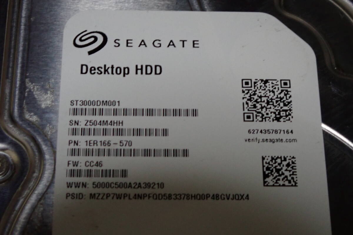 3.5インチ WD 3TB WD30EZRX Seagate 3TB ST3000DM001 合計6TB 動作未確認 #BB02156の画像4