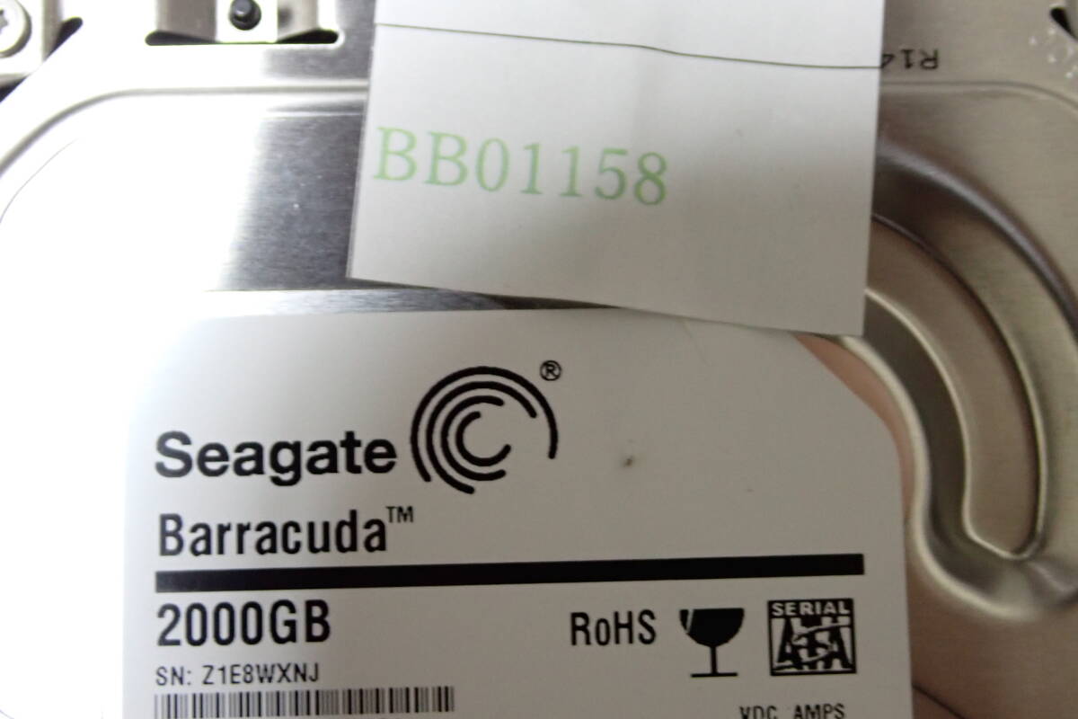 SEAGATE Barracuda ST2000DM001-1CH164 2TB 3.5インチSATA HDD 使用1420回 4381時間 フォーマット確認のみ#BB01158の画像10