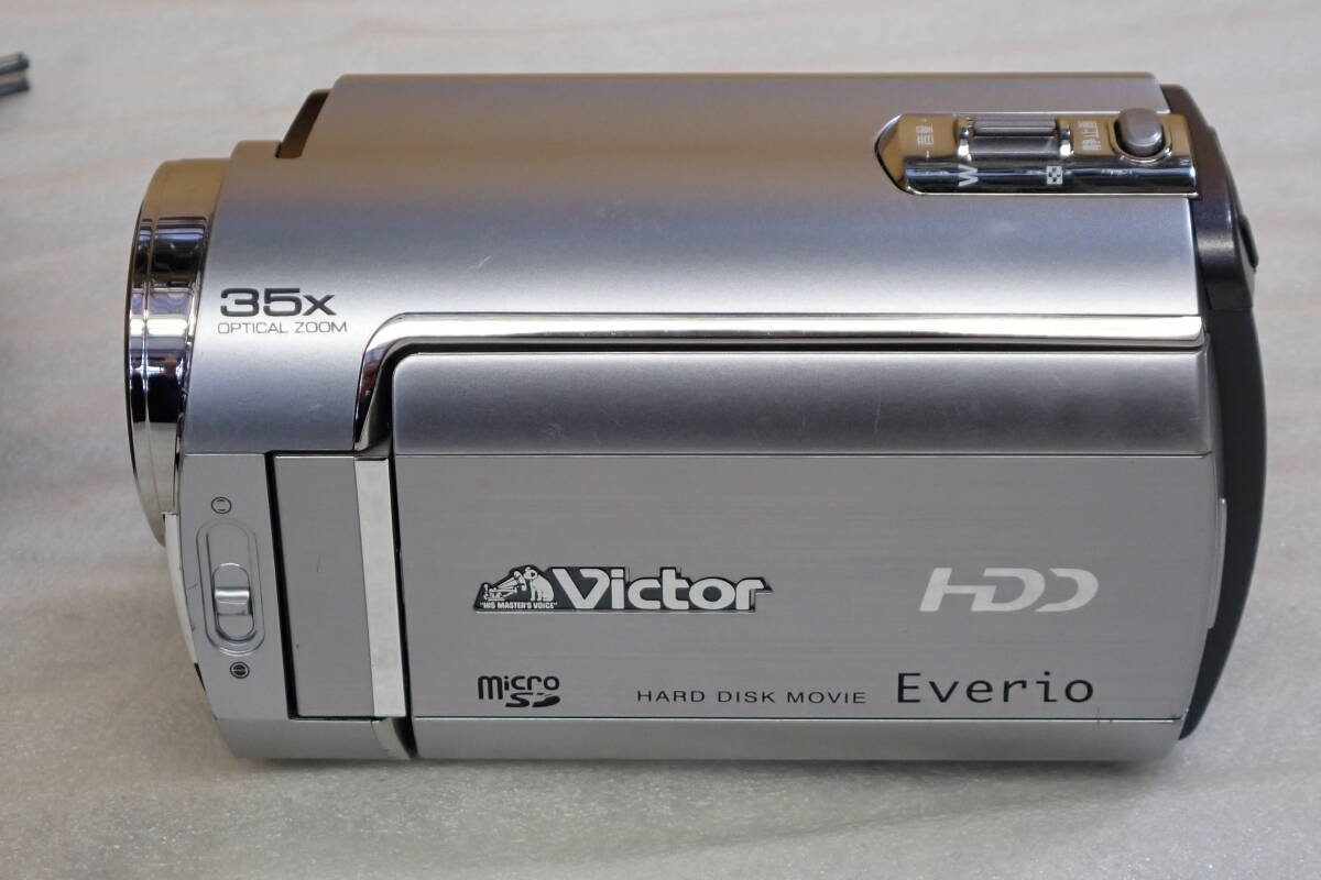 Victor Everio GZ-MG220 ビクター HDD デジタルビデオカメラ AVケーブル/ACアダプター/リモコン付き 動作確認済み#BB01008_画像7
