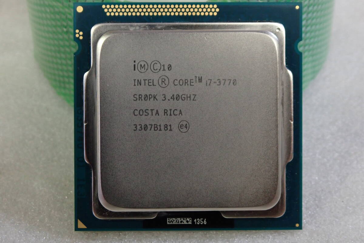 Intel Core i7-3770 3.40GHz SR0PK LGA1155 インテル 動作確認済み#BB02380_画像1