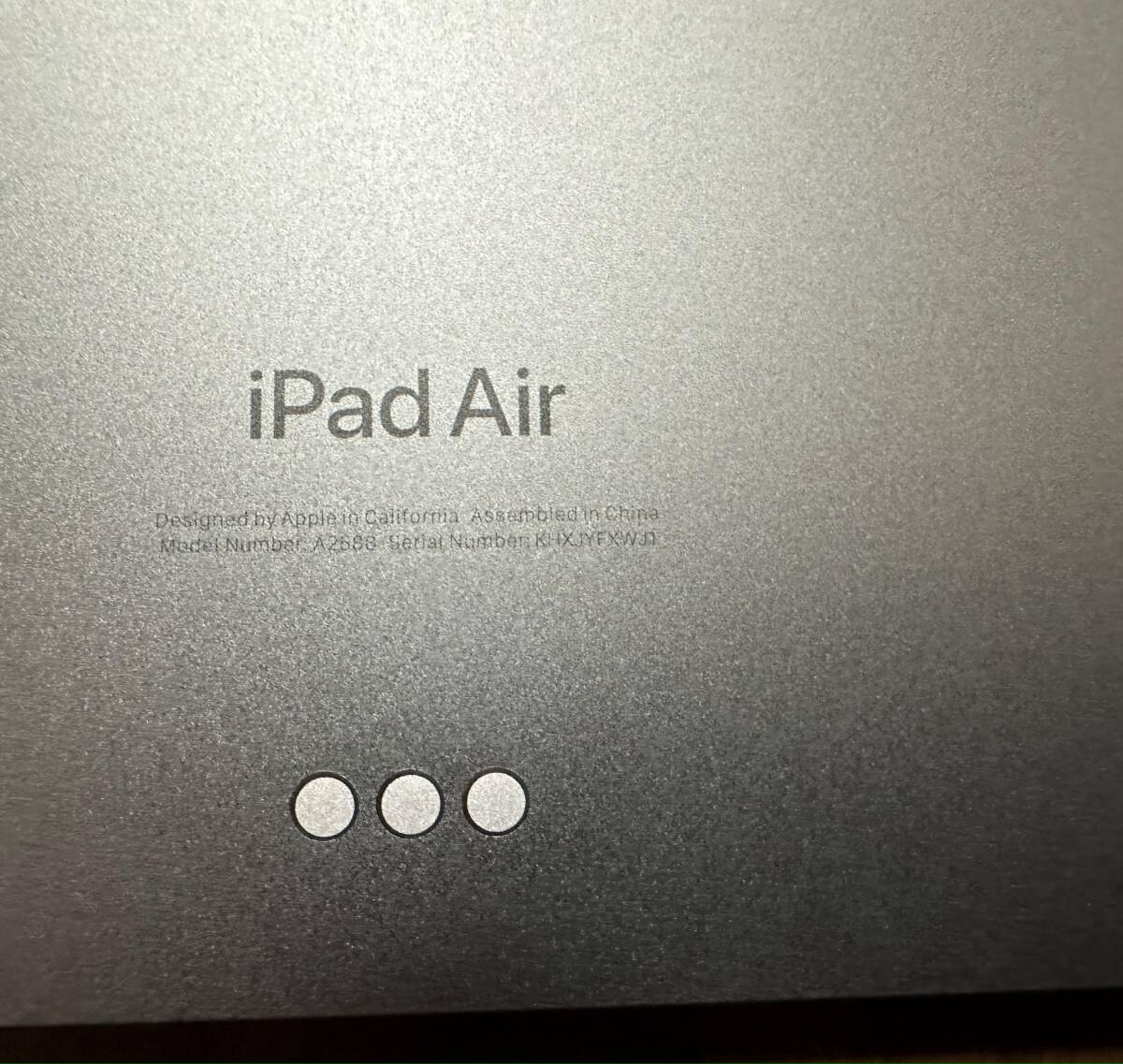 【１円スタート】Apple iPad Air 10.9インチ 第5世代 Wi-Fi 64GB スペースグレイ バッテリー100% A2588の画像6