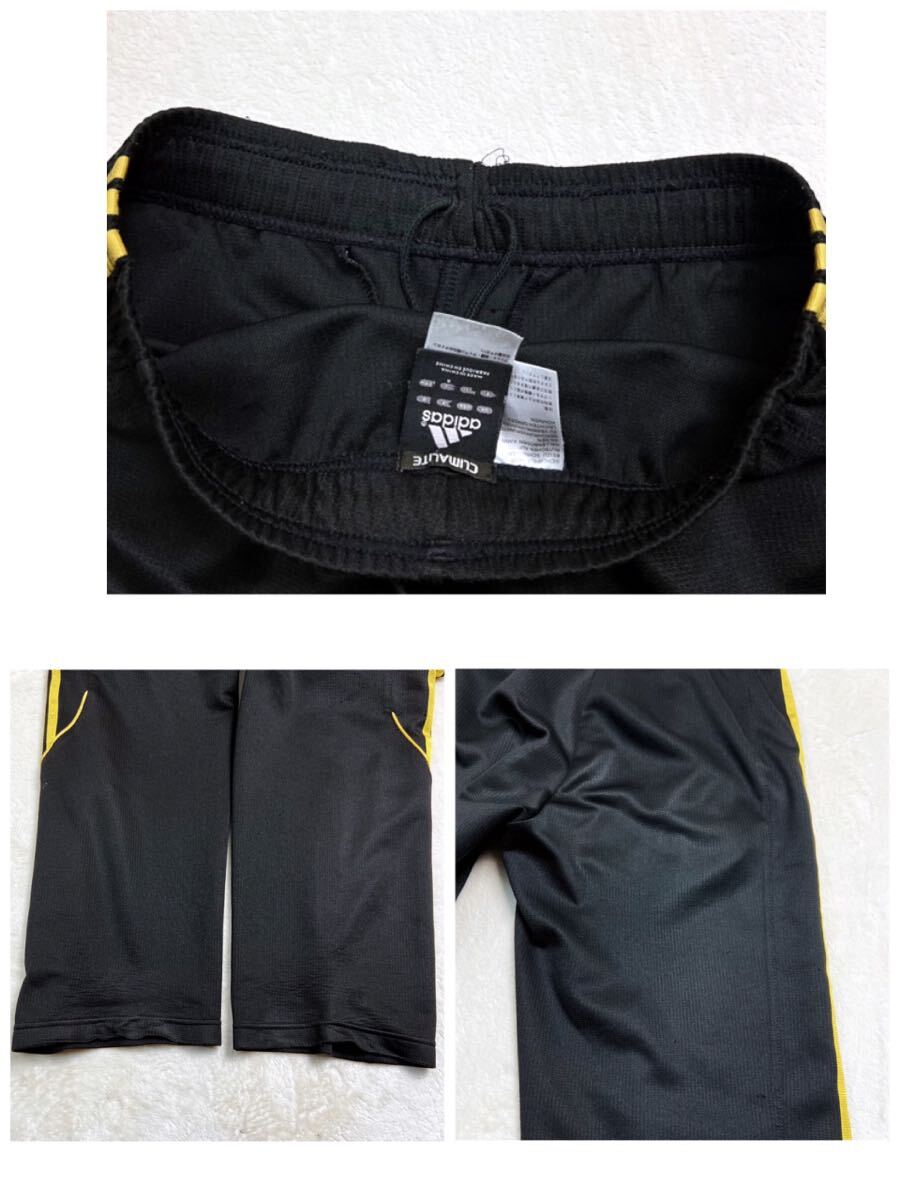 adidas（アディダス）ジップアップ ジャージ 上下セット Sサイズ ブラック 黒 トラックジャケット+パンツの画像9