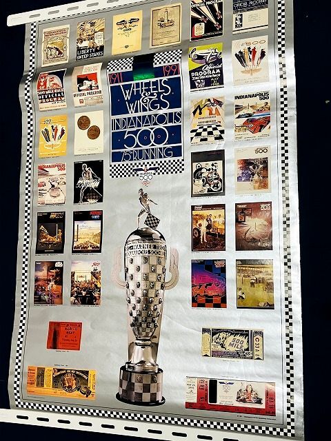 ☆インディ 500 インディアナポリス 1991 ホログラムポスターの画像1