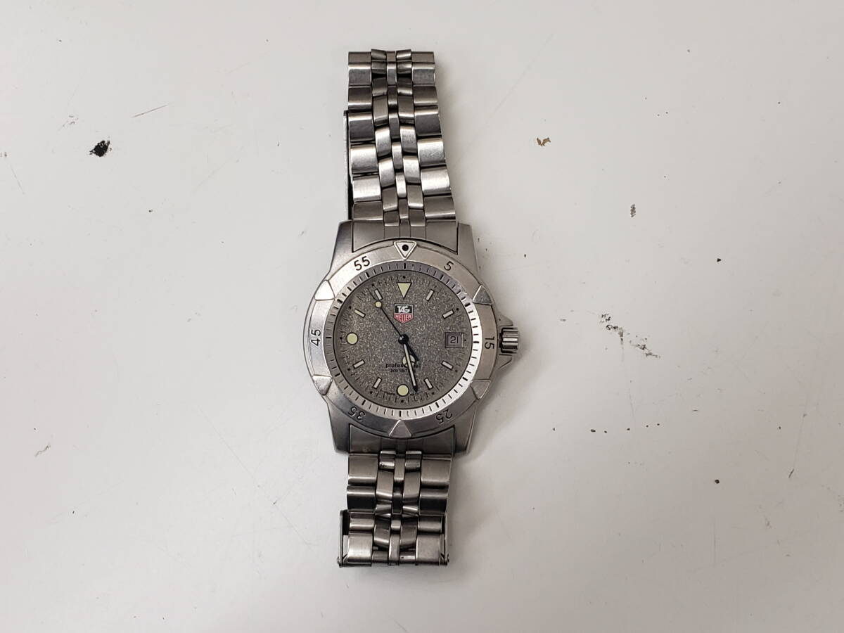 TAG HEUER　959.706G　【不動品】　タグホイヤー プロフェッショナル グレー クオーツ メンズ 腕時計　激安１円スタート_画像2