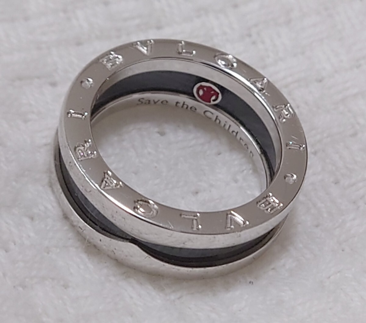 【美品】BVLGARI ブルガリ ビーゼロワン セーブザチルドレン SV925 リング 指輪 サイズ52 の画像1