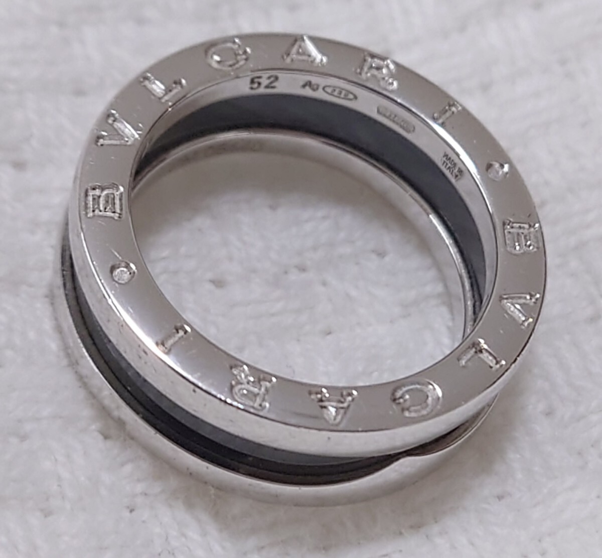 【美品】BVLGARI ブルガリ ビーゼロワン セーブザチルドレン SV925 リング 指輪 サイズ52 の画像3