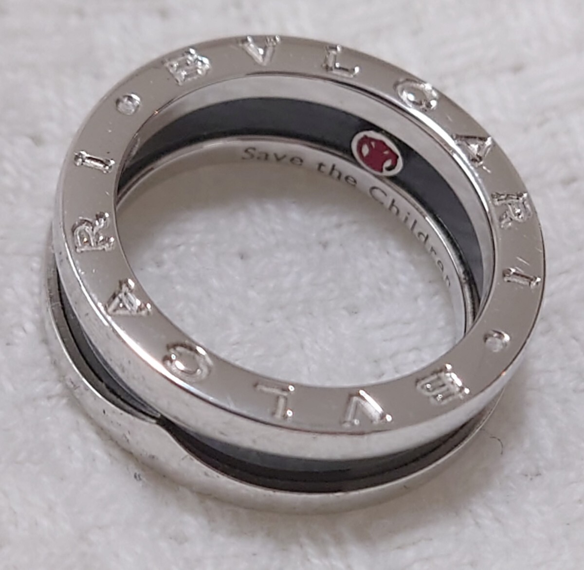 【美品】BVLGARI ブルガリ ビーゼロワン セーブザチルドレン SV925 リング 指輪 サイズ52 の画像4