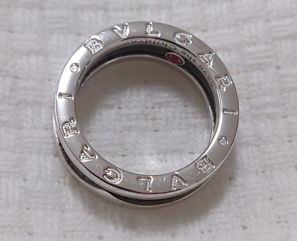 【美品】BVLGARI ブルガリ ビーゼロワン セーブザチルドレン SV925 リング 指輪 サイズ52 の画像2