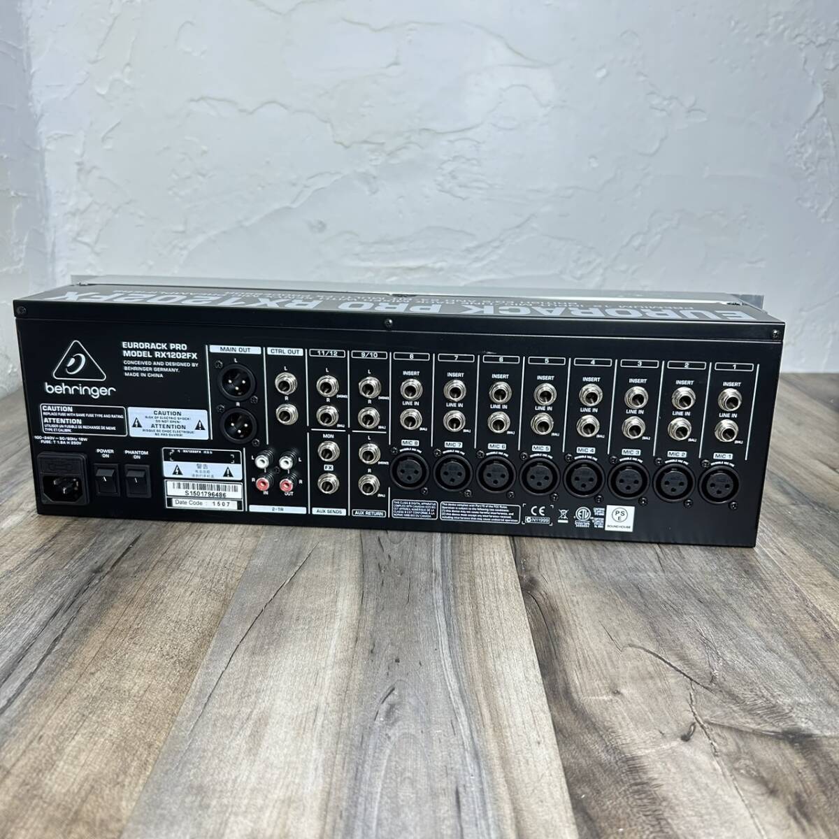 [Q03 рисовое поле ]*[ текущее состояние лот ]BEHRINGER Behringer EURORACK PRO RX1202FX подставка миксер 12ch линия миксер 