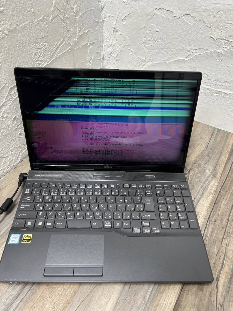 【P98岡】★【現状出品】　 ライフブック ノートパソコン ノートPC 　i7-8550U★LIFEBOOK WA3/C2 FMVWC2A37B　富士通_画像1