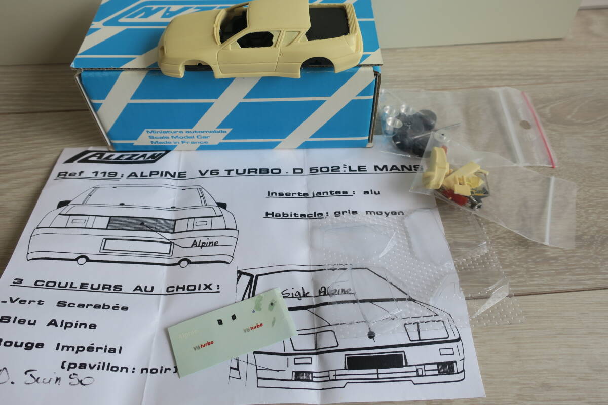 1/43 KIT / ALEZAN / ALPINE RENAULT V6 TURBO LE MANS / アレザン / アルピーヌ ルノー ターボ ルマン (※ GTA, MILLE MILES, PROVENCE )の画像2