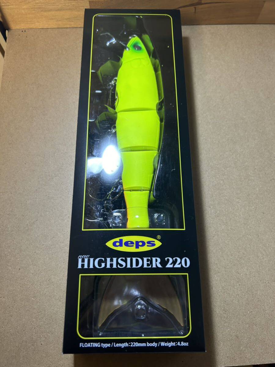 ★新品未使用★DEPS NEW HIGHSIDER 220 デプス ニューハイサイダー220 マットチャートの画像1