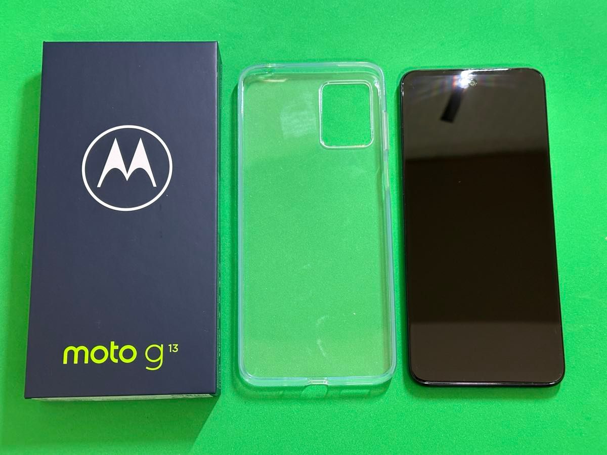 【美品】モトローラ moto g13 SIMフリー マットチャコール MC3FB