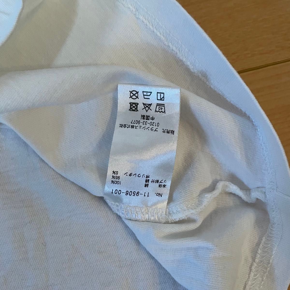 ブランシェス×コンバース　ロゴ半袖Tシャツ　120㎝　ホワイト