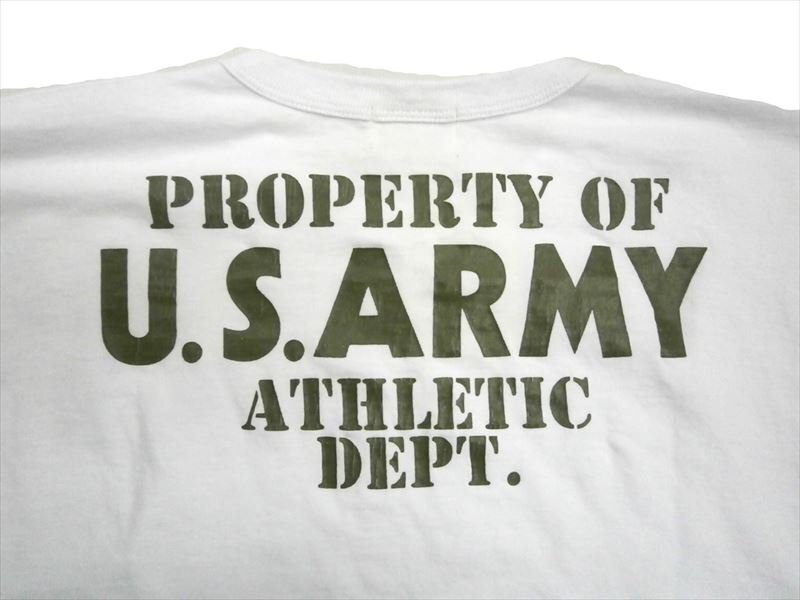 バズリクソンズ BUZZ RICKSON'S BR79348「U.S.ARMY ATHLETIC DEPT.」ミリタリー 半袖Tシャツ ホワイト L 新品_画像5