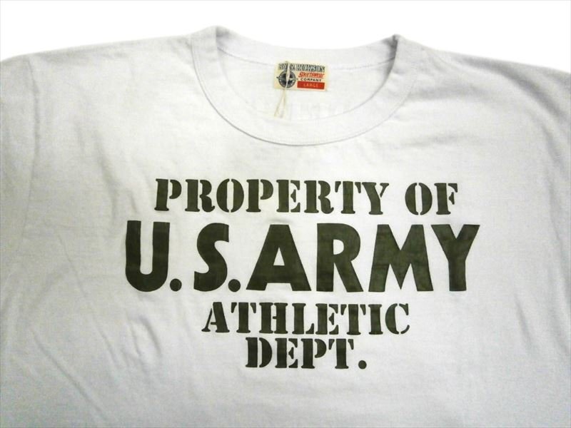 バズリクソンズ BUZZ RICKSON'S BR79348「U.S.ARMY ATHLETIC DEPT.」ミリタリー 半袖Tシャツ ホワイト L 新品_画像2