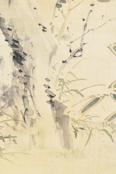 K3047 copy Okamoto . south [ flowers and birds map ] silk book@. box Fukushima .... south painter plum ug chair Japanese picture China paper . old . hanging scroll .. axis person . wrote thing Nagoya. person 