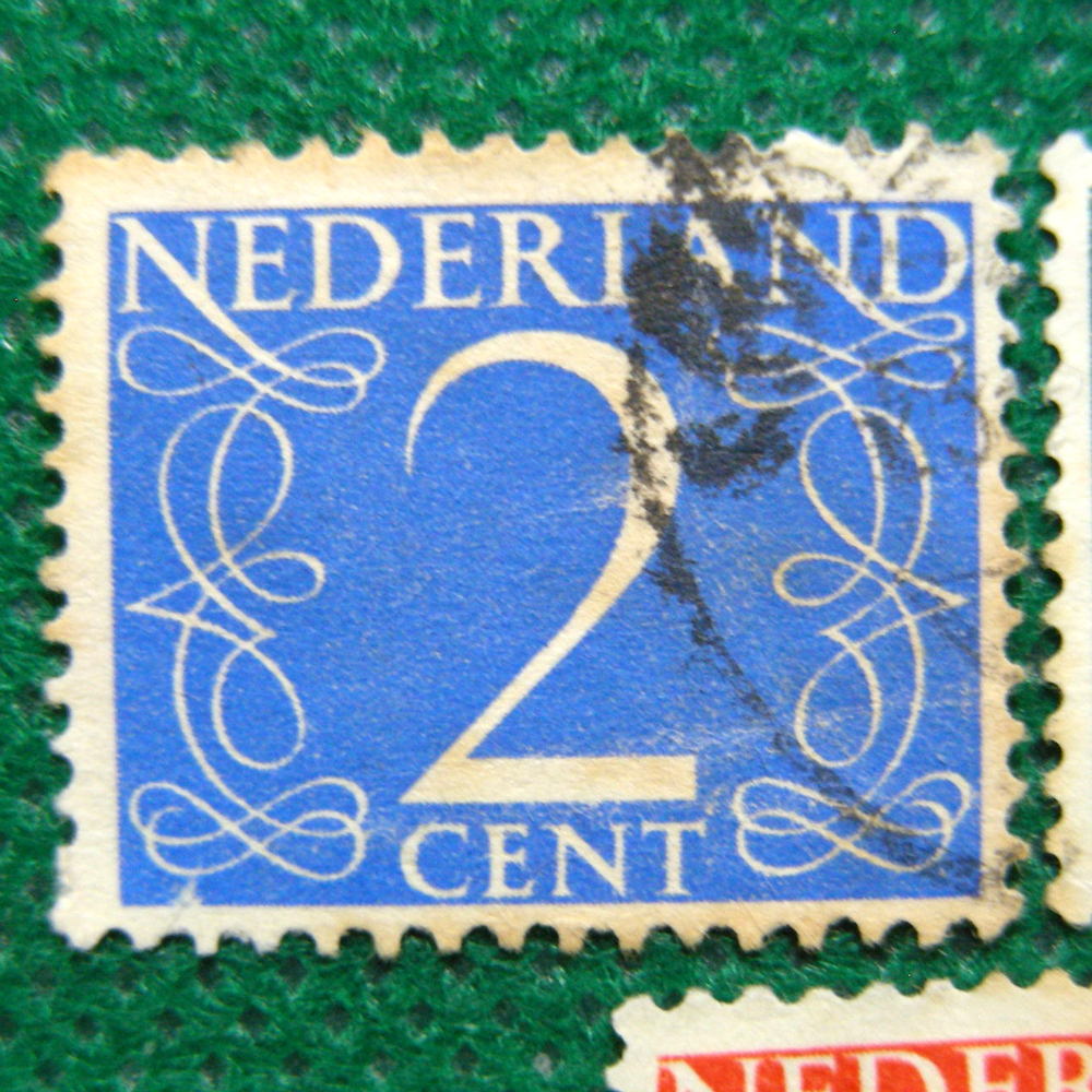 【オランダ切手】Netherlands 切手　1954 年頃　・２cent　・４cent　・７cent　３枚 切手 使用済３枚　　切手[g12c]_画像3