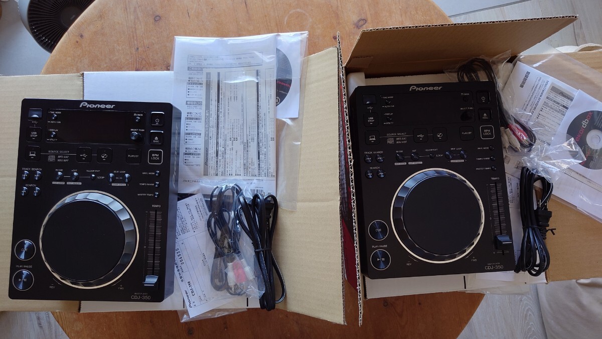 CDJ 350 黒　ブラック　美品！　2個　セット　DJ pioneer パイオニア　綺麗！_画像3