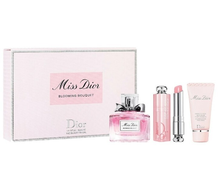 新品 限定品 Dior ミスディオール コフレ ディオール ブルーミングブーケ 30ml ディオール アディクト リップ グロウ #001 ハンドクリーム_画像3