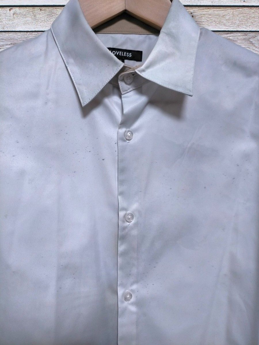 LOVELESS グランジテイスト 長袖シャツ Sサイズ ワイシャツ   白 ホワイト
