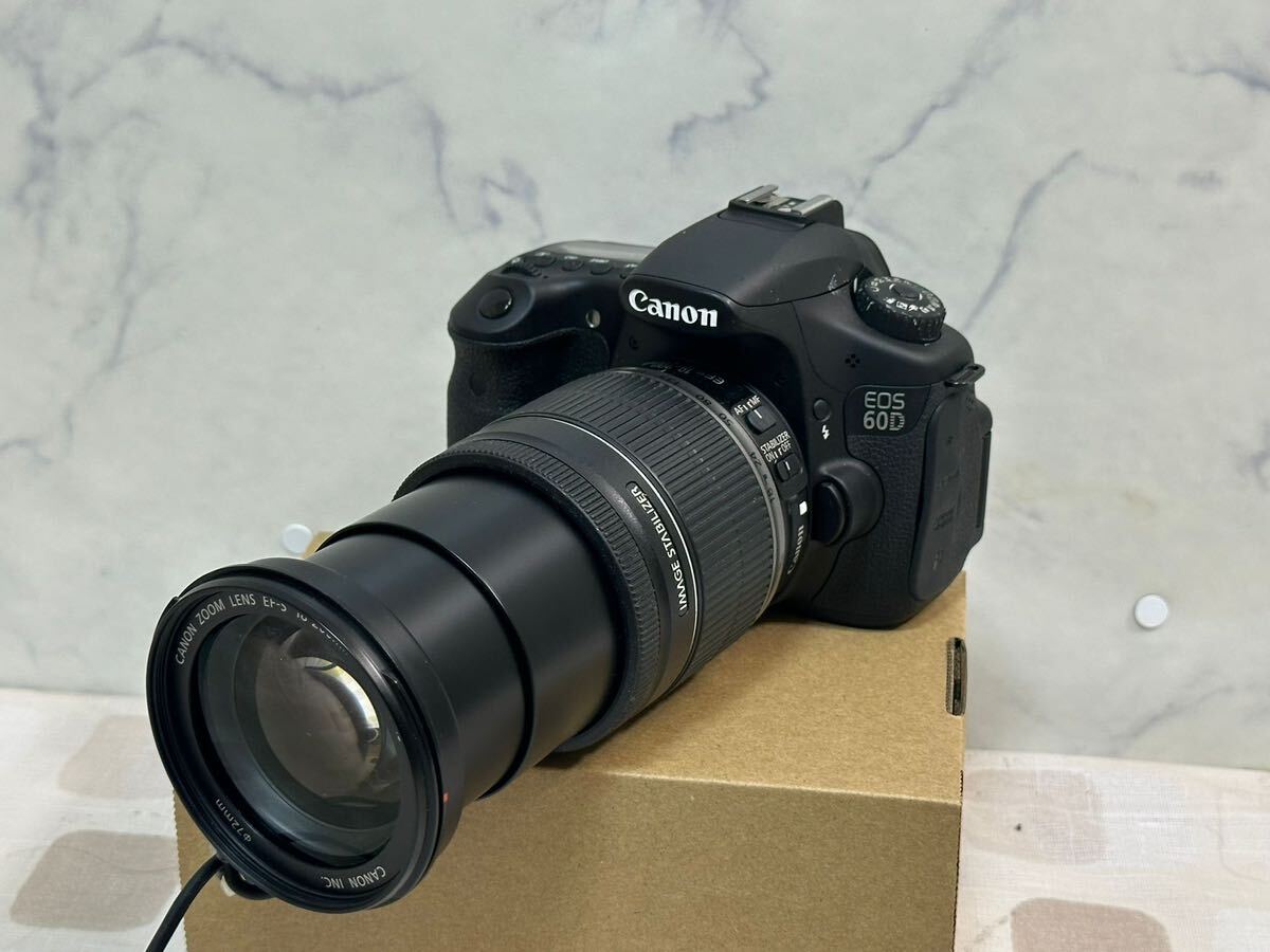 （112）CANON EOS 60D ef-s18-200mm キャノン デジタル一眼レフカメラ 動作確認済み_画像1