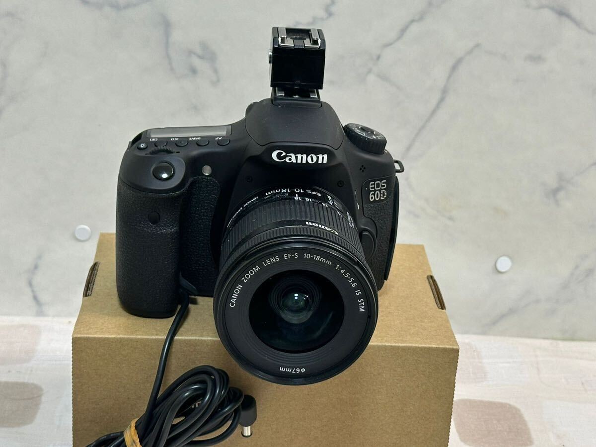 （176）CANON EOS 60D EF-S 10-18 mm キャノン デジタル一眼レフカメラ 動作確認済み の画像1