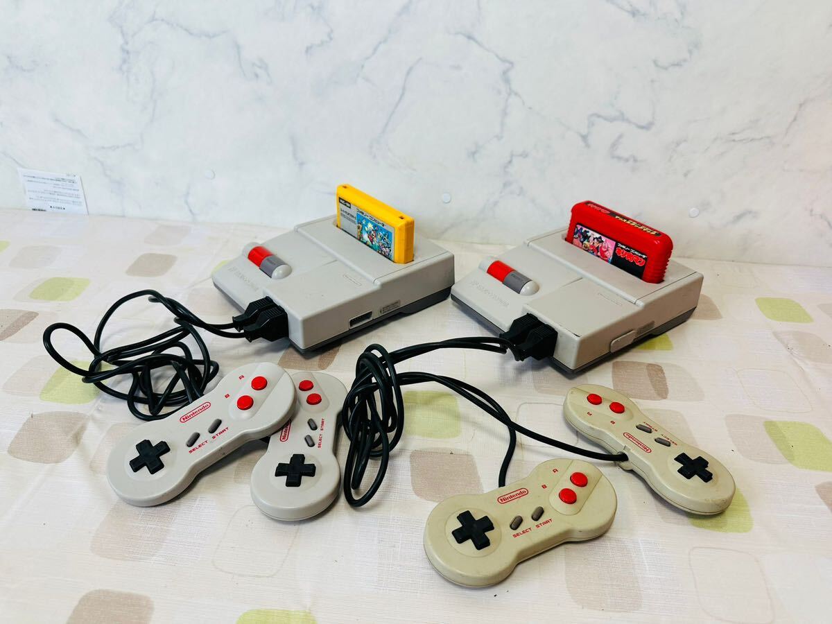 （184）Nintendo ファミリーコンピュータ ニューファミコン本体 HVC-101 コントローラー　リモコン付き　日本製品　動作確認済み_画像2