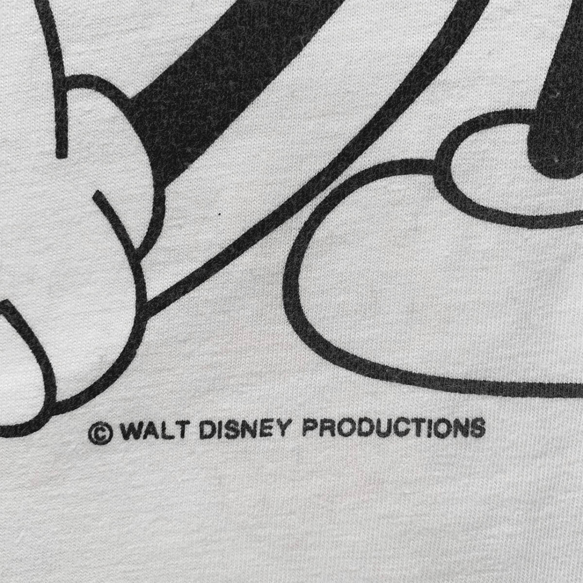 70〜80s Disney Mickey Mouse リンガーTシャツ [XL]（70年代ヴィンテージ・ディズニーTシャツ／ミッキーマウス・トリムT／在原みゆ紀）_画像7