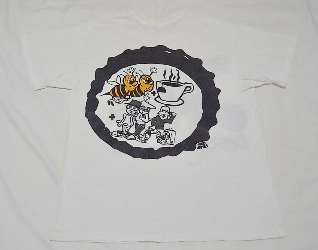 希少 レア 90s 当時物 ヴィンテージ BEASTIE BOYS CHECK YOUR HEAD バンド Tシャツ Lサイズ 白 ビースティーボーイズ の画像5