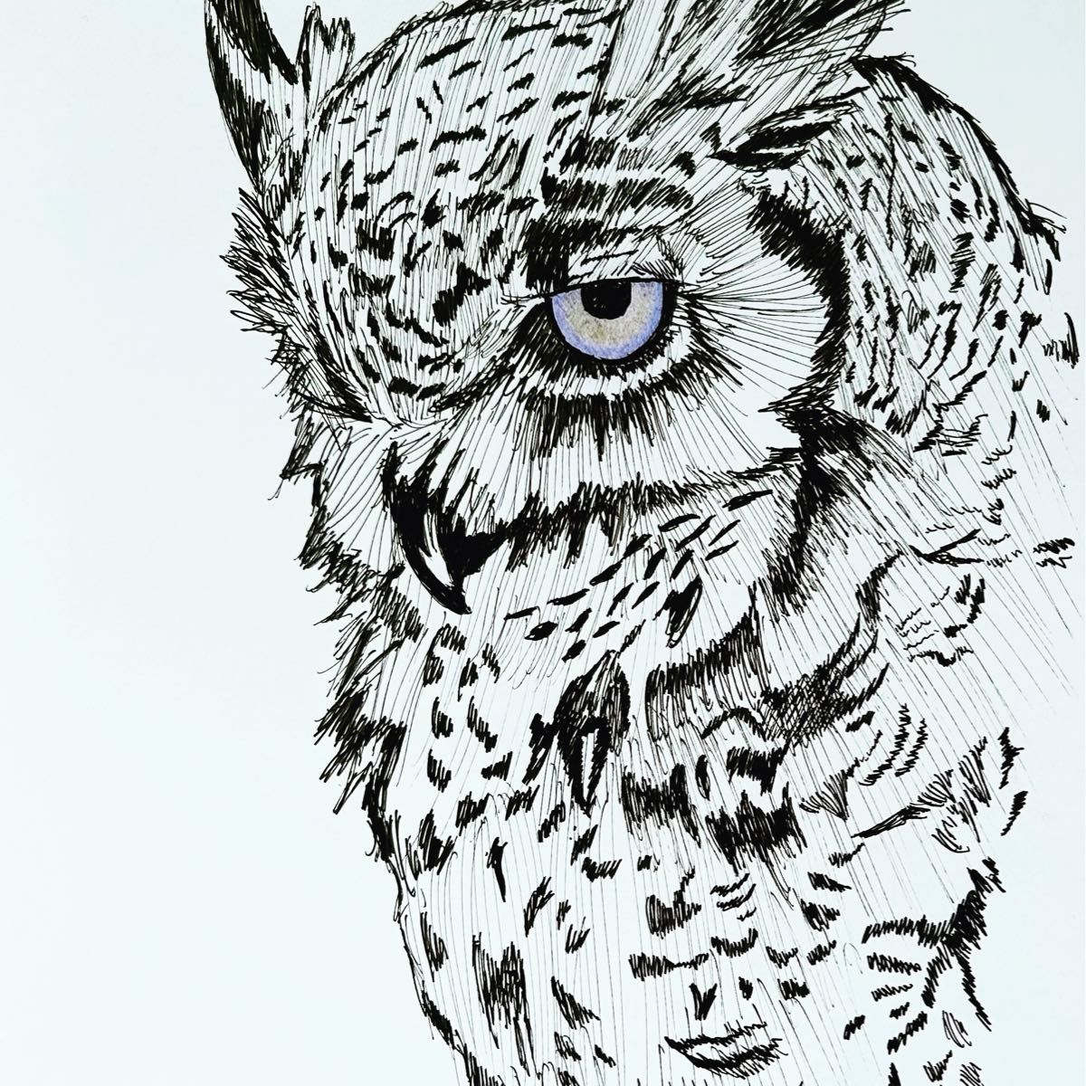 手描きイラスト ペン画 モノクロ オリジナル 原画 鉛筆｜Yahoo