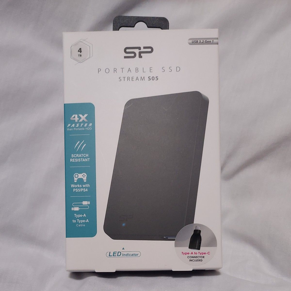 シリコンパワー 外付けSSD 4TB Gen 1 Type-A to USB 3 2 Type-C シリコンパワー 外付けSSD 4TB Gen 1 Type-A to USB 3 2 Type-C