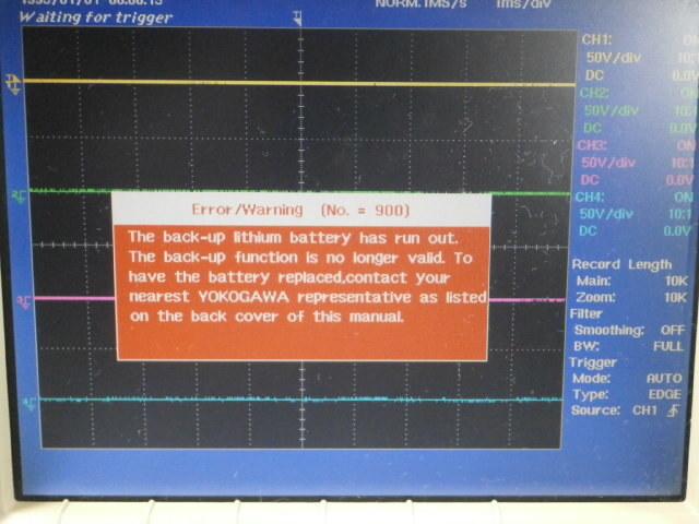 YOKOGAWA DL1540C OSCILLOSCOPE 150MHz、200MS/sの画像2