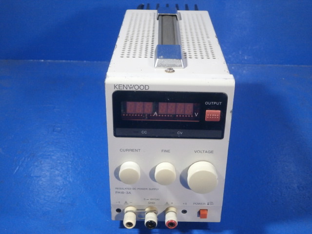 *KENWOOD PA18-3A REGULATED DC POWER SUPPLY*