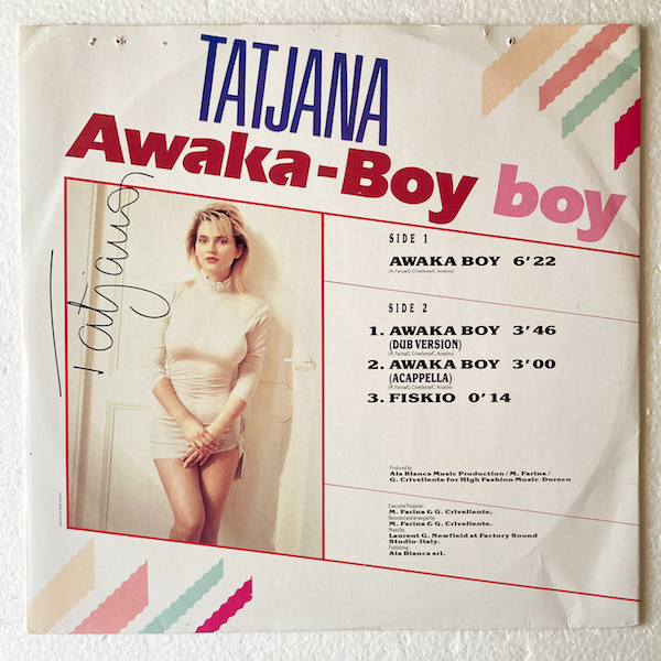 【ITALY / 12inch】 TATJANA / Awaka Boy 【FL 8416】_画像1