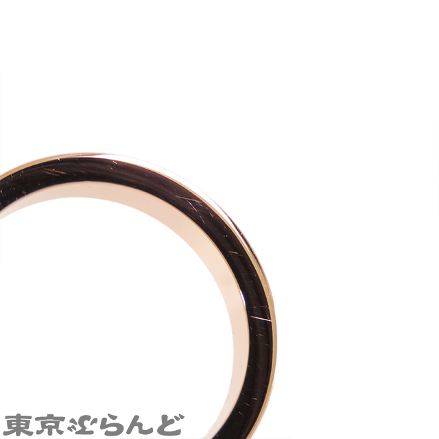 101721899 ブルガリ BVLGARI ブルガリブルガリ ダブルロゴ リング K18PG 1Pダイヤモンド 15.5号相当 指輪 レディース 仕上済_画像6