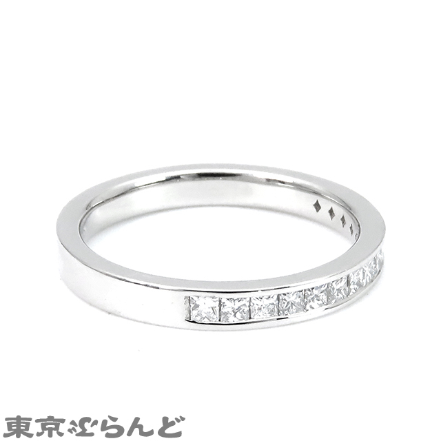 101724785 ケイウノ K.UNO プリンセスカット ハーフエタニティ リング Pt950 9号相当 総0.30ct プラチナ リング・指輪 レディース 仕上済_画像3