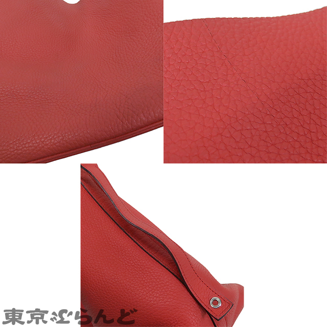 101728878 エルメス HERMES ピコタンロック GM □P刻印 ルージュガランス シルバー金具 トリヨン ハンドバッグ レディース_画像7