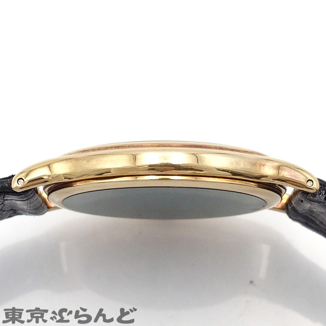 101727846 1 jpy Seiko SEIKO Dolce pure gold SADX002 5E31-6C50 Gold K18YG GP leather wristwatch men's battery type 
