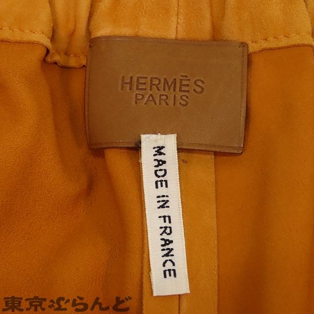 101710600 Hermes HERMES шорты orange go-to кожа 36 женский 