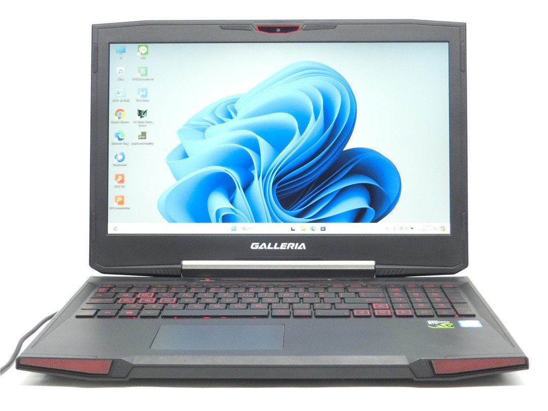 カメラ内蔵　中古ノートパソコンGALLERIA QSF960HE2　Corei7-6700HQ/15.6型フルHD/8GB/新品SSD512GB　GTX960M/WIN11/MSoffice_画像1